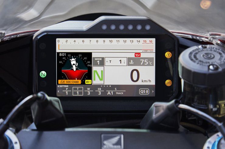 2020 Fireblade dashboard