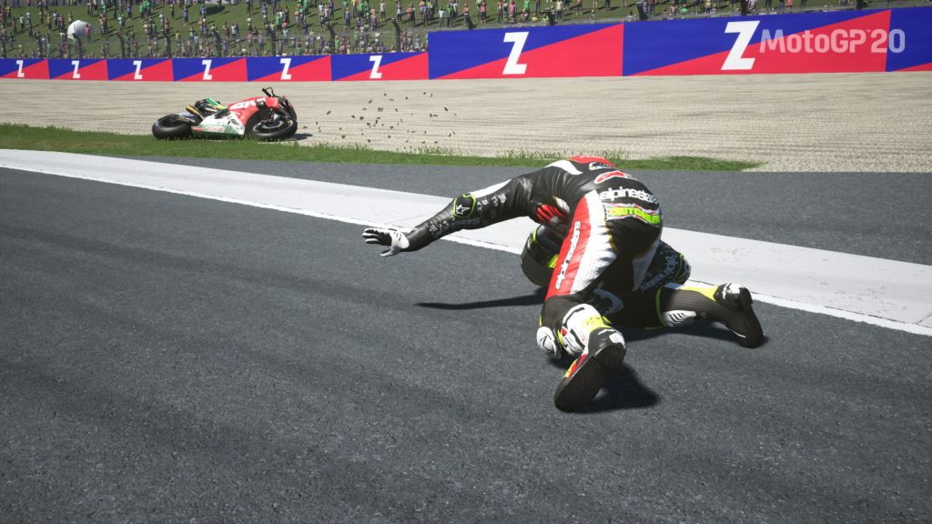 Moto GP20 crash