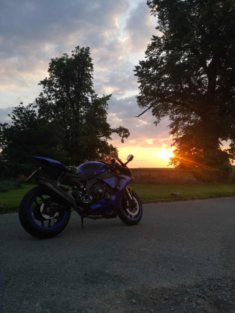 Golden hour motorcycle